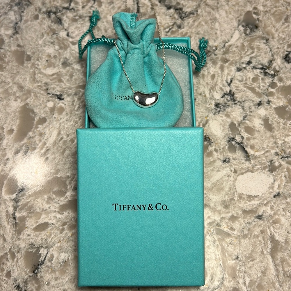 17” Sterling Tiffany & Co. Bean necklace.  EUC, worn just a few times.